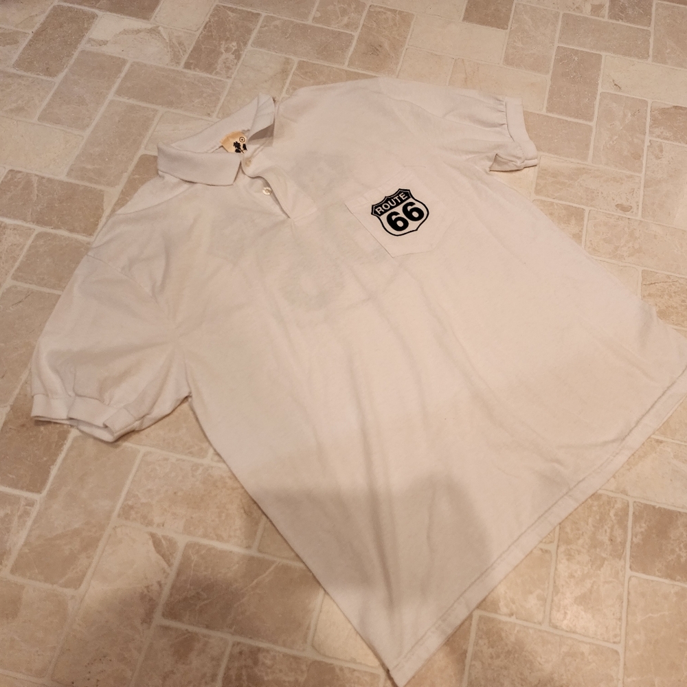 Good Shirt Men's T-shirt Route 66 Souvenir Short Sleeve Medium